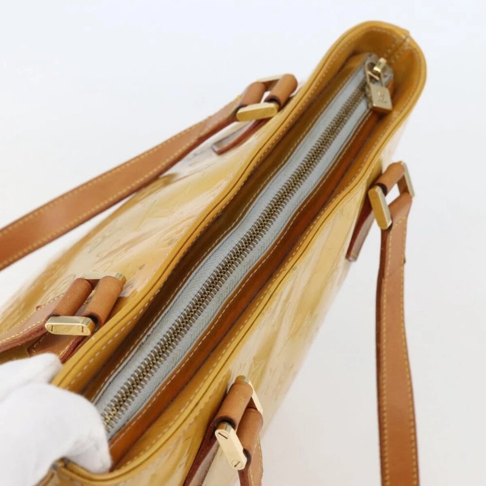 LOUIS VUITTON Monogram Vernis Houston Hand Bag Gris LV Auth - Picture 7 of 16